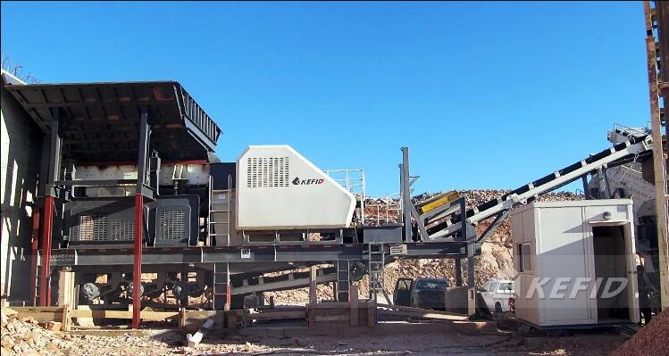 Système de concassage et criblage de granite 80 t/h