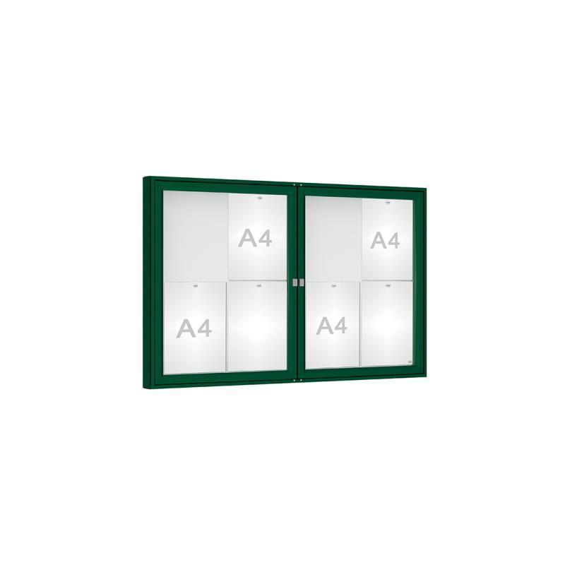 Vitrine d'affichage extérieure peinte 75 - Simple face - Plexi chocs ou verre sécurisé - Taille de 8 à 30 A4_4