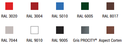 Borne inox peint sur zinc - tube acier Ø220 mm - hauteur 600 mm - pommeau inox brossé type 316_4