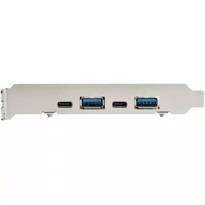 Carte PCI Express USB 4 Ports - Carte d'Extension PCIe USB 10Gbps avec 2 Controlleurs - 2x USB-C & 2_4