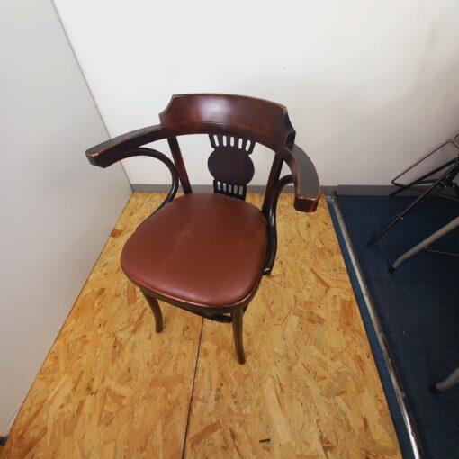 Chaise en bois Hutten d'occasion - style bistrot classique, robuste et intemporel - assise en bois ou rotin tressé_4
