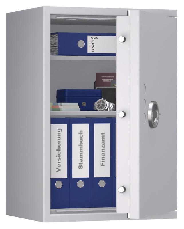Coffre-fort FORMAT Lyra 4 Classe 0 - Anti-effraction certifié EN 1143-1 - Serrure électronique KABA Combi B 90 / Gris clair RAL 7035_4