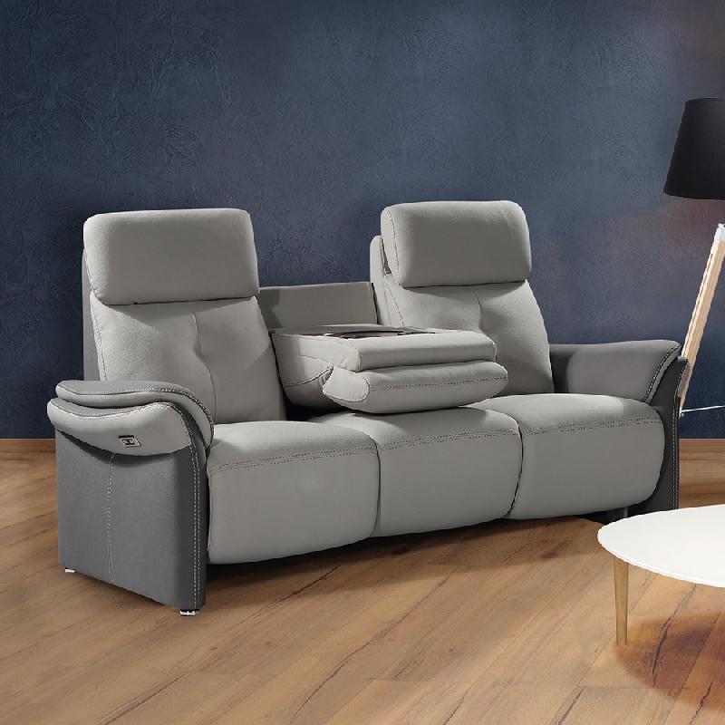 Canapé de relaxation avec dossier central rabattable