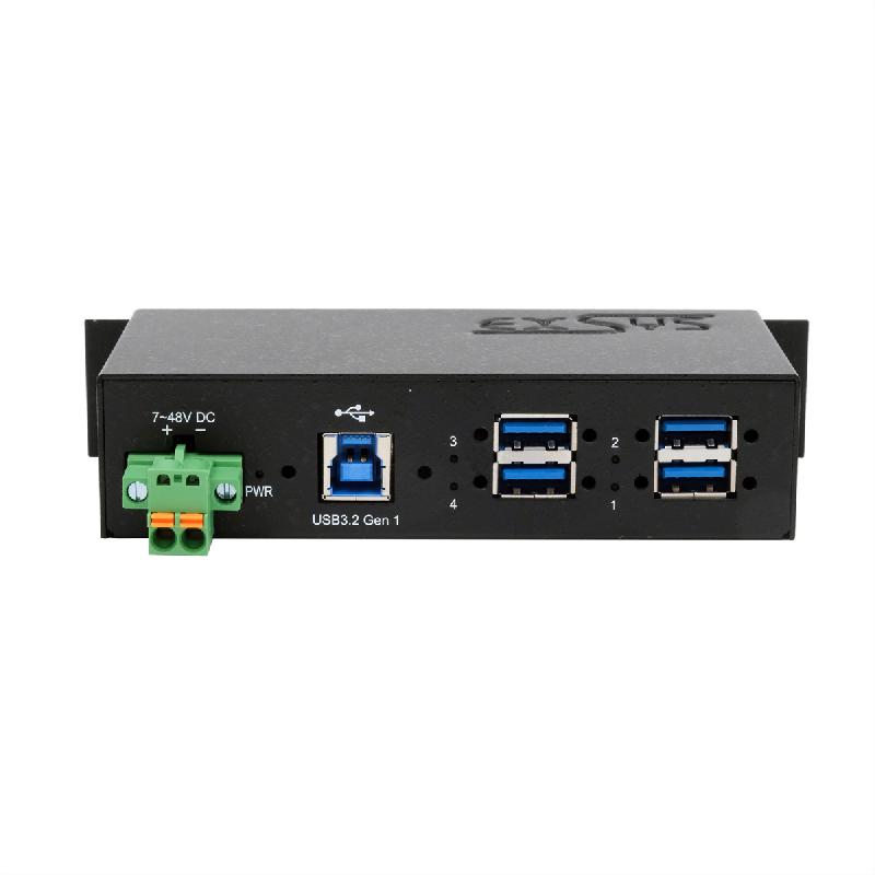 EXSYS EX-1185HMVS-2 Hub USB 3.2 Gen1 métal à 4 ports, protection de surtension 15KV ESD_4