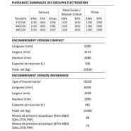 Groupe électrogène pour fonctionnement en haute température