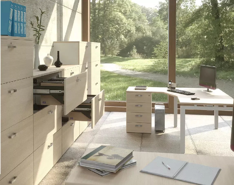 Armoire 2 tiroirs pour dossiers suspendus - haut. 81 cm (2 largeurs au choix) So Madrid_4