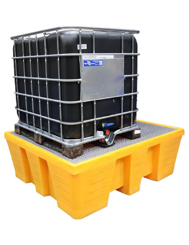 Bac de rétention 1000 litres plastique + caillebotis - Caillebotis acier galvanisé_4