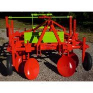 Butteuse dérouleuse à disques - Sicam - attelage par chapes, largeur de film 1,60 m maxi, capacité butte 0,50 à 1 m_4