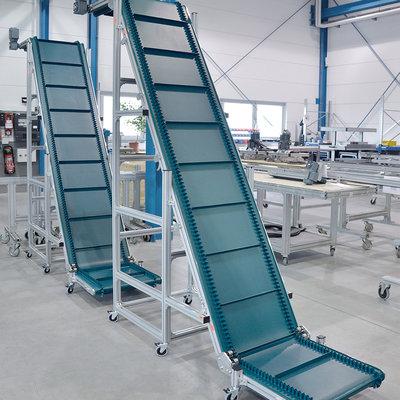 Convoyeur à bande col de cygne KFG-P 2000 ECO - mk technology group - Mobile, flexible, compact pour transport vertical de petites pièces_4