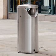 Centrum - Poubelle publique - Glasdon - 90 litres - Acier inoxydable 316_4