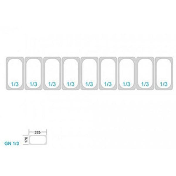 Table de préparation pizza 3 portes 60/40 + plan de travail en granit + vitrine | L2g - PZ3600TN-VRX380_4