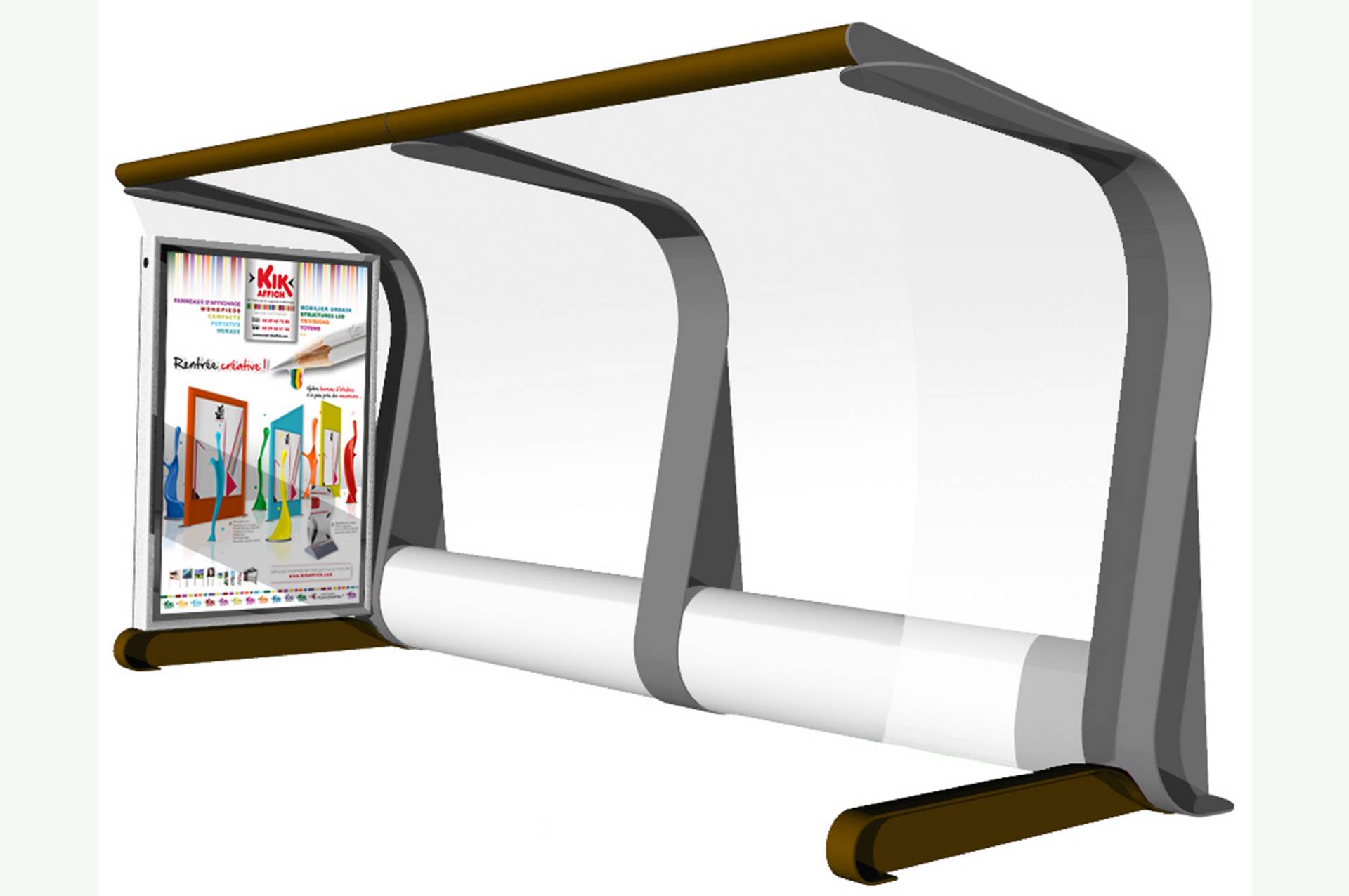 Abris voyageurs - Kikaffich - Supports d’affichage et mobilier urbain sur mesure_4