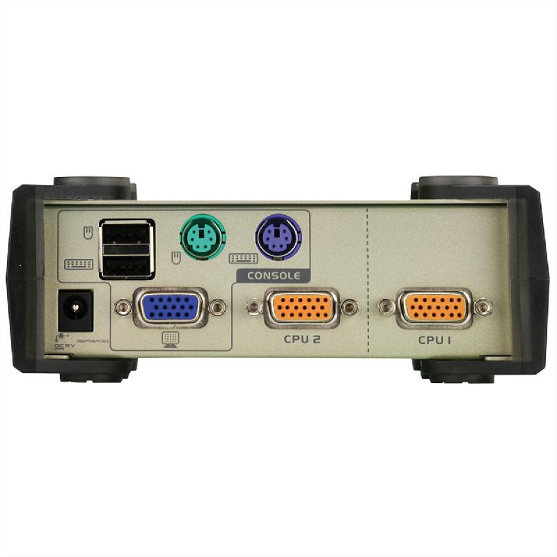 Aten cs82u switch kvm vga, ps/2+usb, 2 ports_4