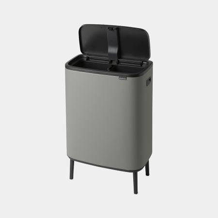 Poubelle Bo Touch Bin Hi 2 x 30 litres - Mineral Concrete Grey - Brabantia_4