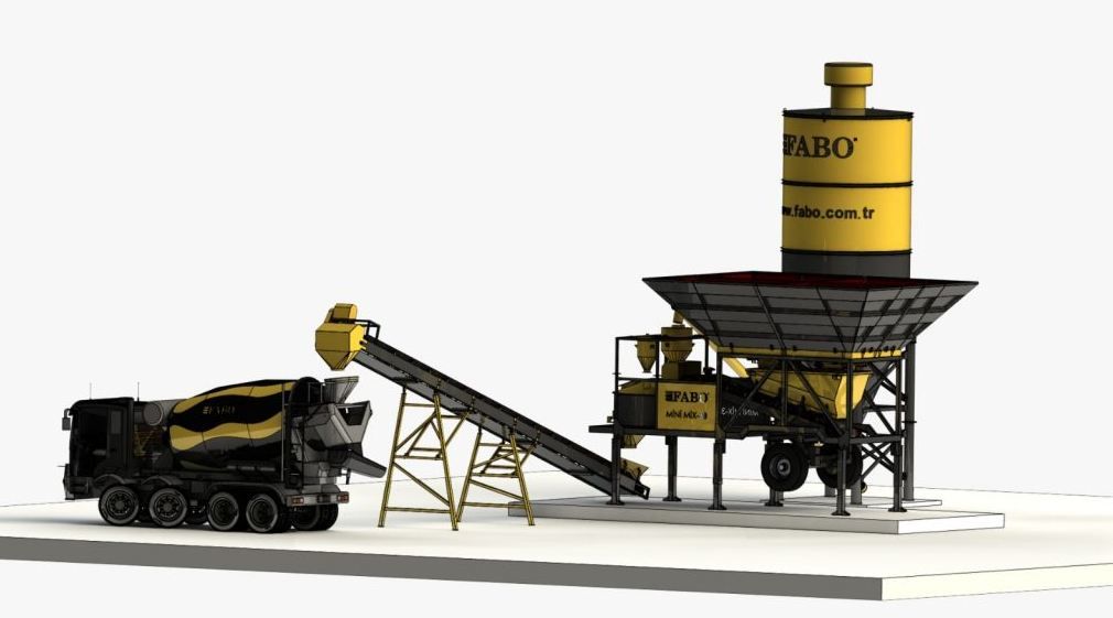 Centrale à béton mobile, compacte, transportable et rapide à installer - Minimix-30 Fabo_4