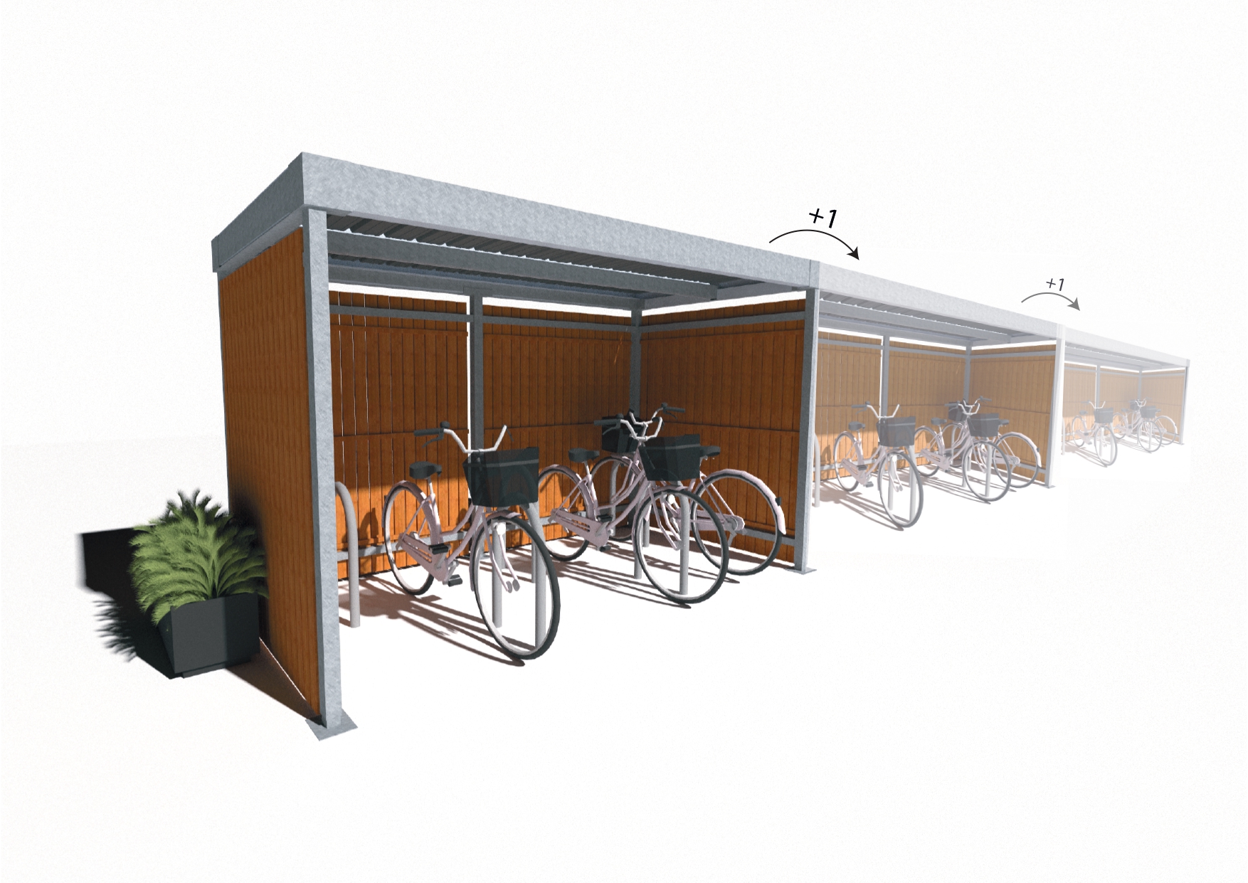 Abri vélo en bois Thermowood - BOSQUET - Durable, modulable et personnalisable_4