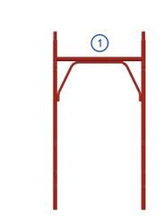 Échafaudage à douilles - GBM - charge maxi. 30kN/m² - Économique et facile à monter_4