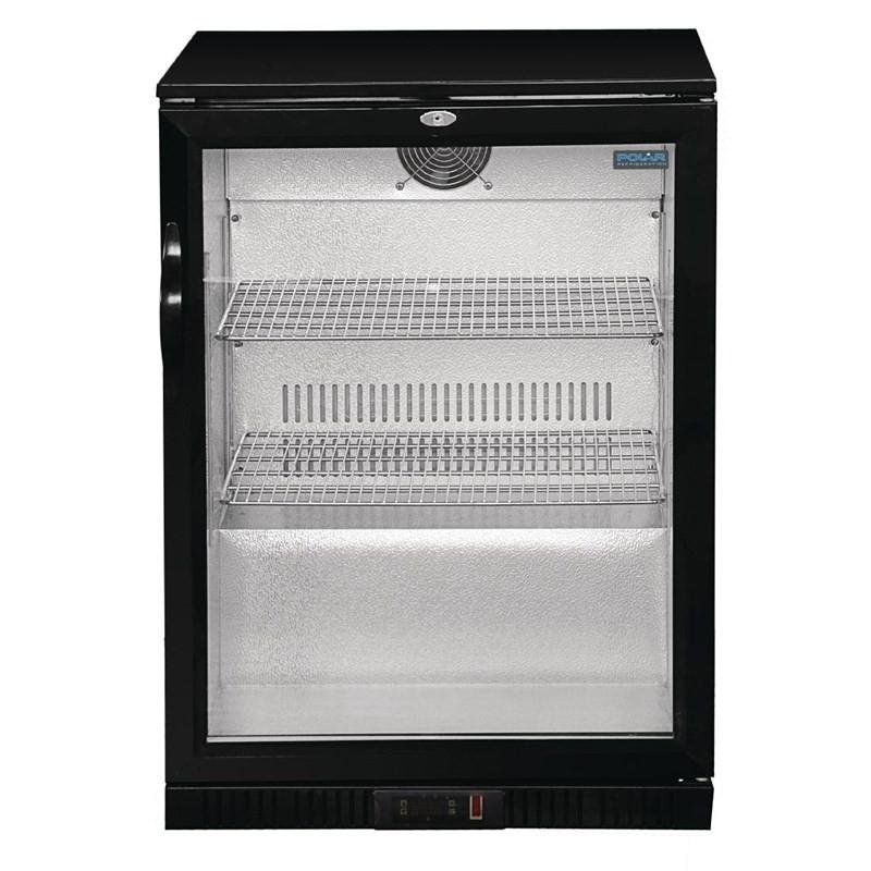 Arrière-bar une porte pivotante Série G noir 138L GL001 Polar_4