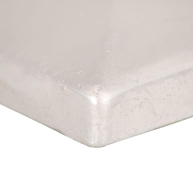 Vidaxl bouchons de poteau de clôture 6 pcs métal galvanisé 91x91 mm 145491_4