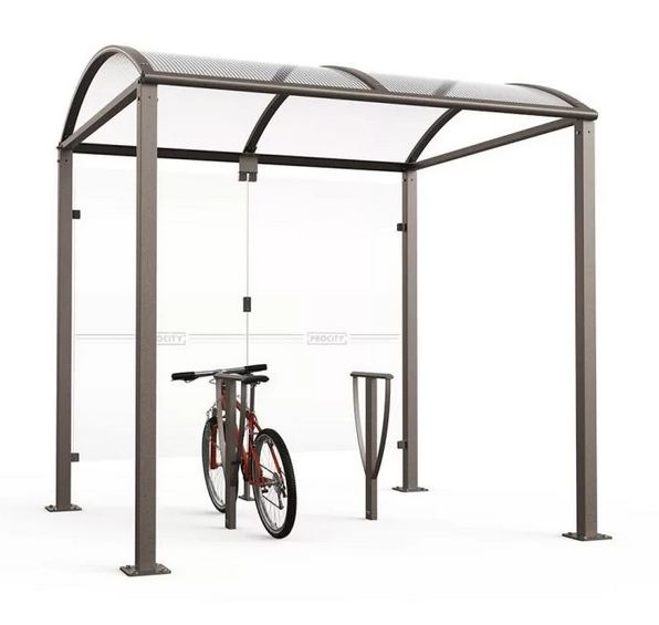 Abri pour vélos M avec extension modulable et option LED