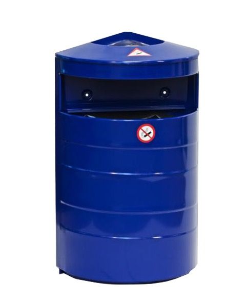 Cendrier poubelle murale ou poteau - 40L - haute résistance anticorrosion et anti-UV_4