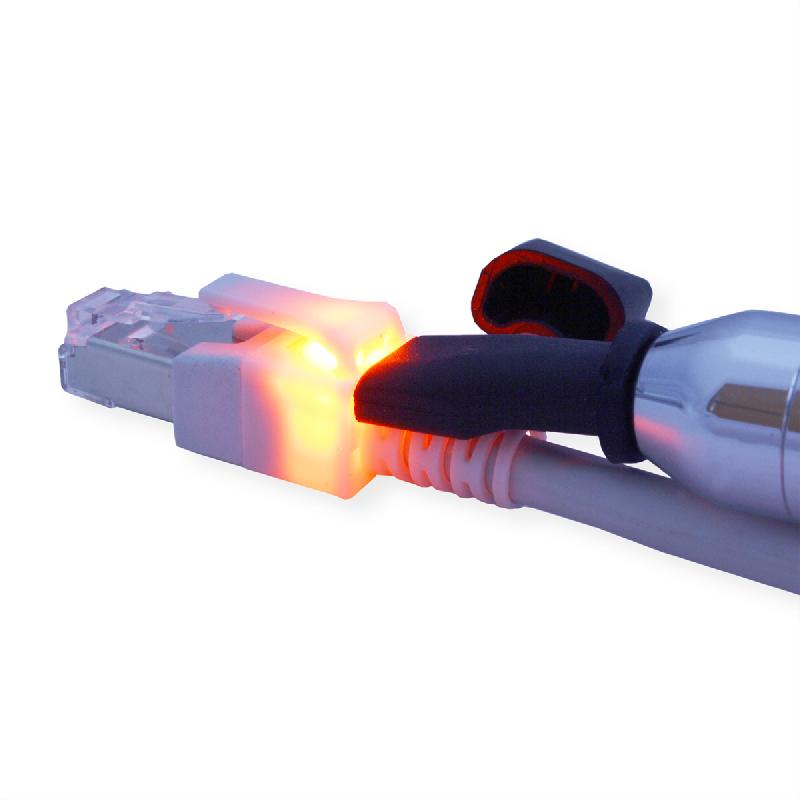 Cordon EasyLan DualBoot LED Cat.6 (Classe E) S/FTP, LSOH, gris, 0,5 m_4