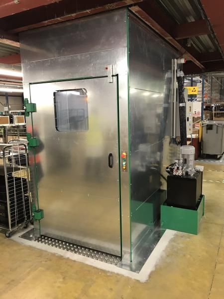 Monte-charges accompagné Hamon - capacité 1000 kg - plateforme jusqu'à 3m² et élévation jusqu'à 14m_4