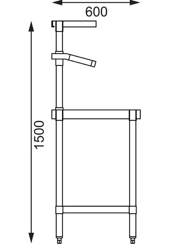 Table en inox avec étagères pour bacs gastro en 1m80_4