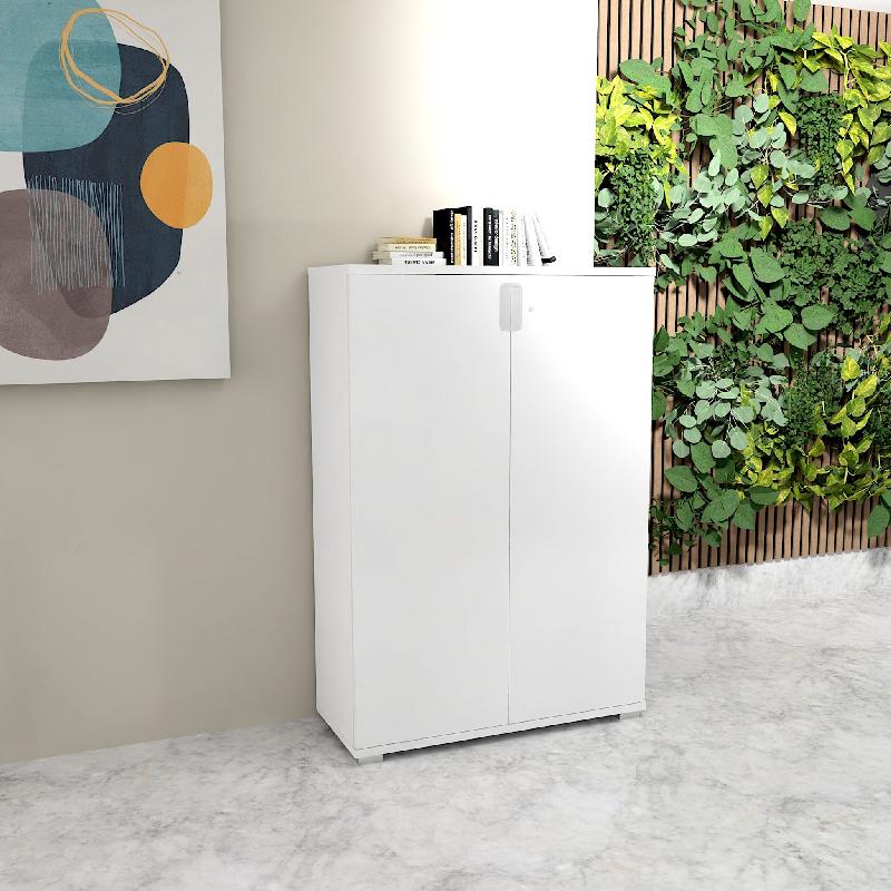 Armoire de rangement avec portes battantes TAK - Mobel Linea - Blanc pastel_4