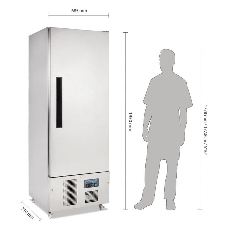 Armoire réfrigérée positive 1 porte Slimline Série G 440L G590 Polar_4
