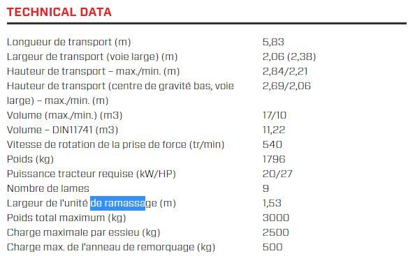 Remorque Senator 17|9 équipée de freins hydrauliques en option