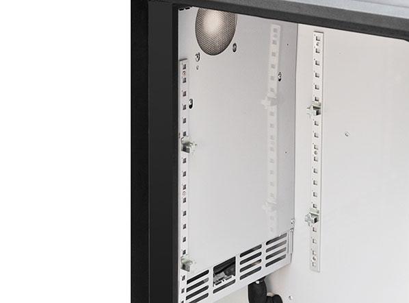 Arrière-bar noir 3 portes pleines - 500 L | Coolhead - QB300_4