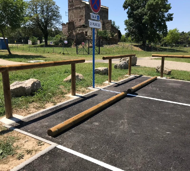 Butoir en bois pour parking_4