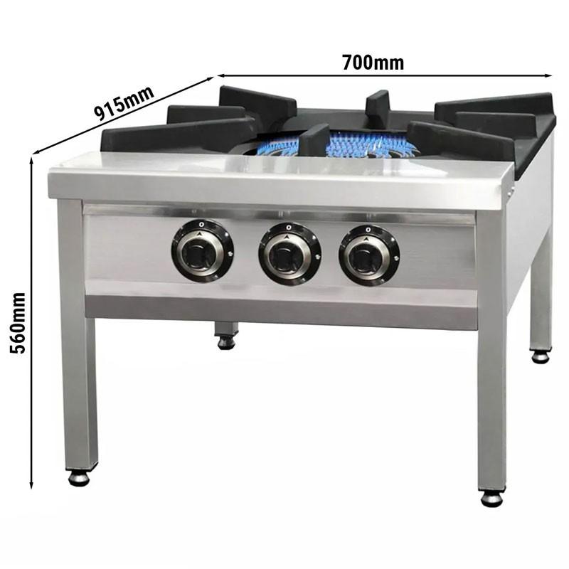 Réchaud à gaz avec 3 brûleurs - 31 kW - Destockage - GKE785_DE_4