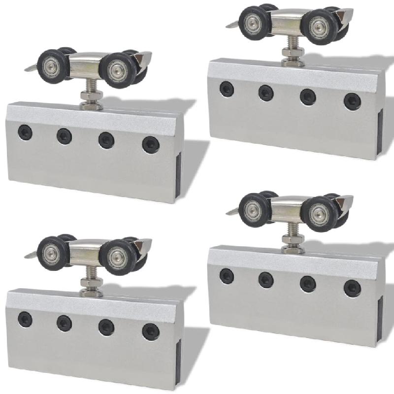 Vidaxl porte double coulissante verre 273735_4