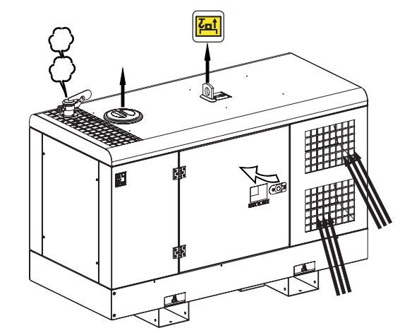 Ge 10 YSX groupe électrogène - Mosa - Diesel, 50 Hz, 9.5 kVA triphasé - Refroidissement à eau_4