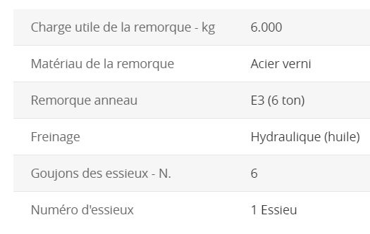 Vz60ml remorque agricole - Vendrame - retournement hydraulique trilatérale - charge 6000 kg - dimensions 4,00x2,20m_4