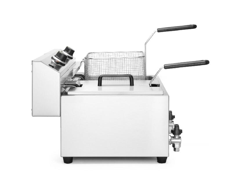 Friteuse Profi Line Analogique avec robinet de vidange 2x8L 230V HENDI_4