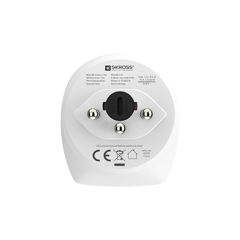 SKROSS Ensemble d'adaptateurs compacts Combo World vers la Suisse_4