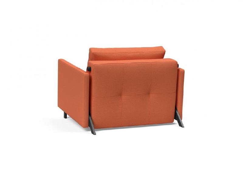 Fauteuil design convertible INNOVATION LIVING - Sofabed Cubed 02 Arms Argus Rust - Lit 200x90 cm_4