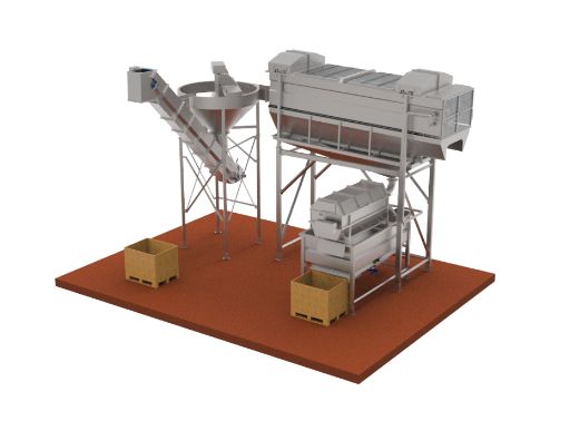 Laveur rotatif à aspersion - laveuses industrielles alimentaires - bruynooghe - 1200 x 4500 mm_4