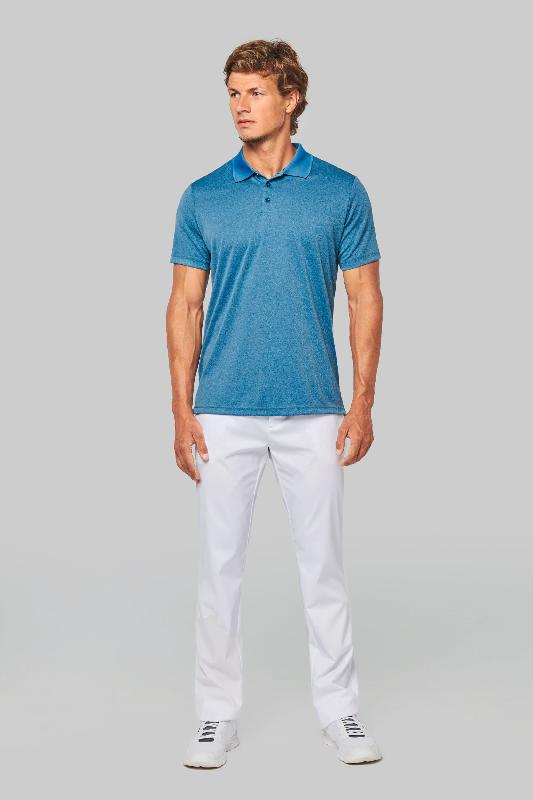 Polo chiné manches courtes - Réf: PA496 - 100% polyester, ultra résistant et respirant - Marque PROACT_4