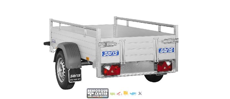 Remorque bagagère en aluminium - MCALU PRO - 1 essieu - PTAC : 500-750 Kg - 205 x 113 cm - Saris - Référence MCALU PRO DW150_4