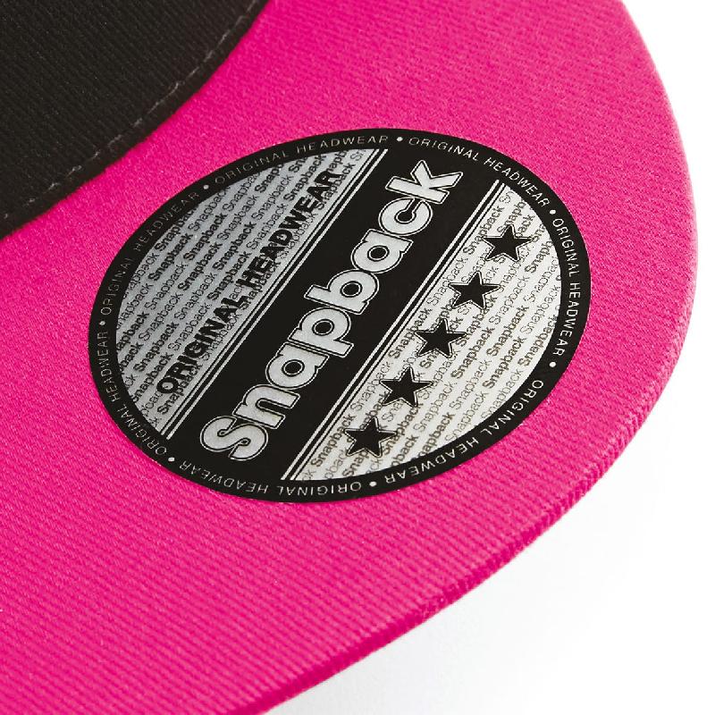 Casquette Snapback contrastée - 5 panneaux - Beechfield - 100% coton sergé - Réf: B610C_4