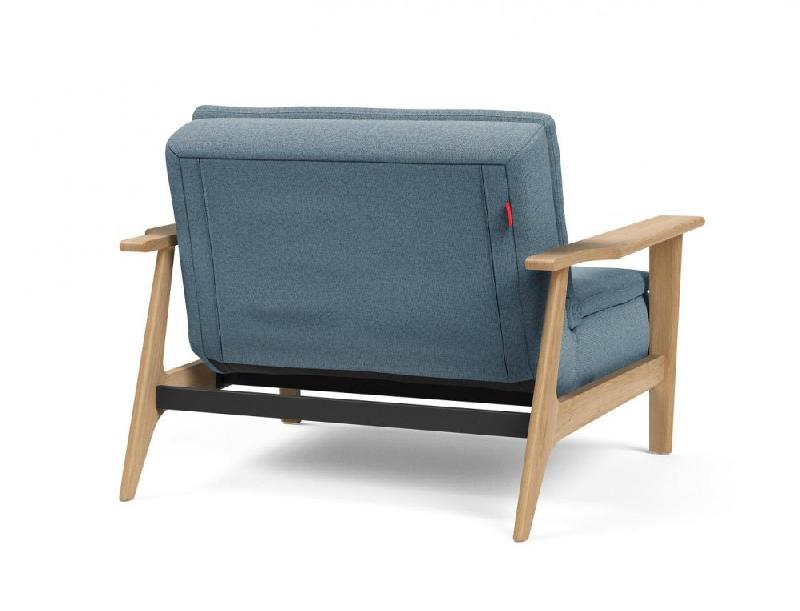 Fauteuil design convertible Innovation Living Dublexo Frej - Lit 90x115 cm - Piétement chêne clair - Soft Indigo_4
