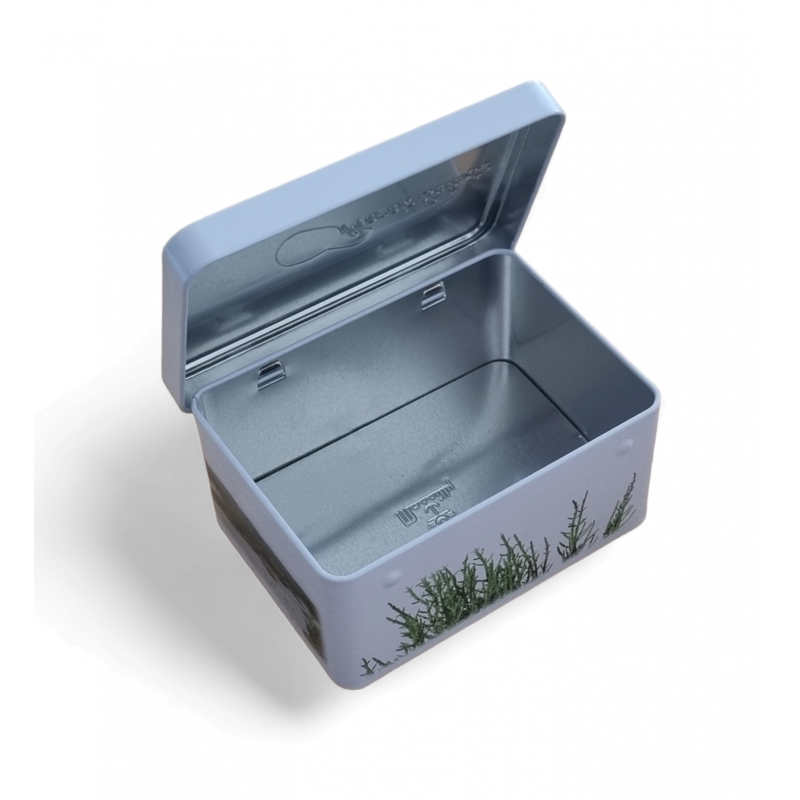 Boîte décorée en acier étamé 1/2 Junior - 120 x 87 x 60 mm - décor Marais Salants - BQBA0019_4