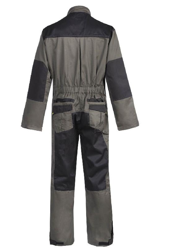 Combinaison de travail - Vert/Noir - Taille 38/40, 76-80 cm - Polycoton déperlant avec double fermeture éclair_4