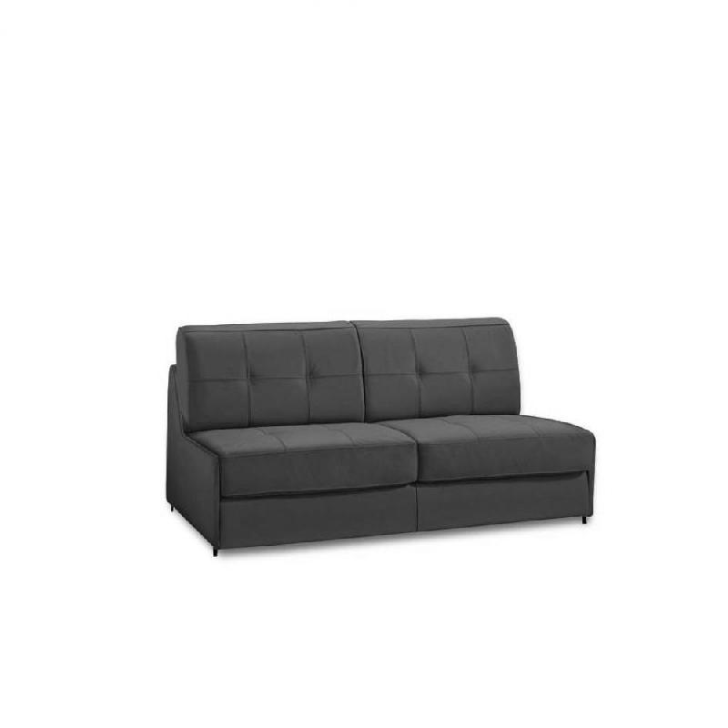 Canapé lit compact 3 places Denso - ouverture rapide express 140 cm - microfibre graphite avec matelas 18 cm_4