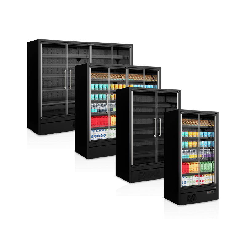 Vitrine réfrigérée Galaxy+ GP14FGD Black - basse consommation avec tablettes réglables et éclairage LED_4