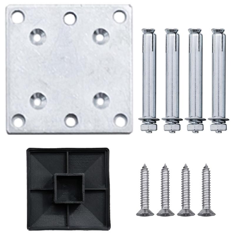 Vidaxl panneau de clôture wpc 95x(105-180) cm gris 49071_4